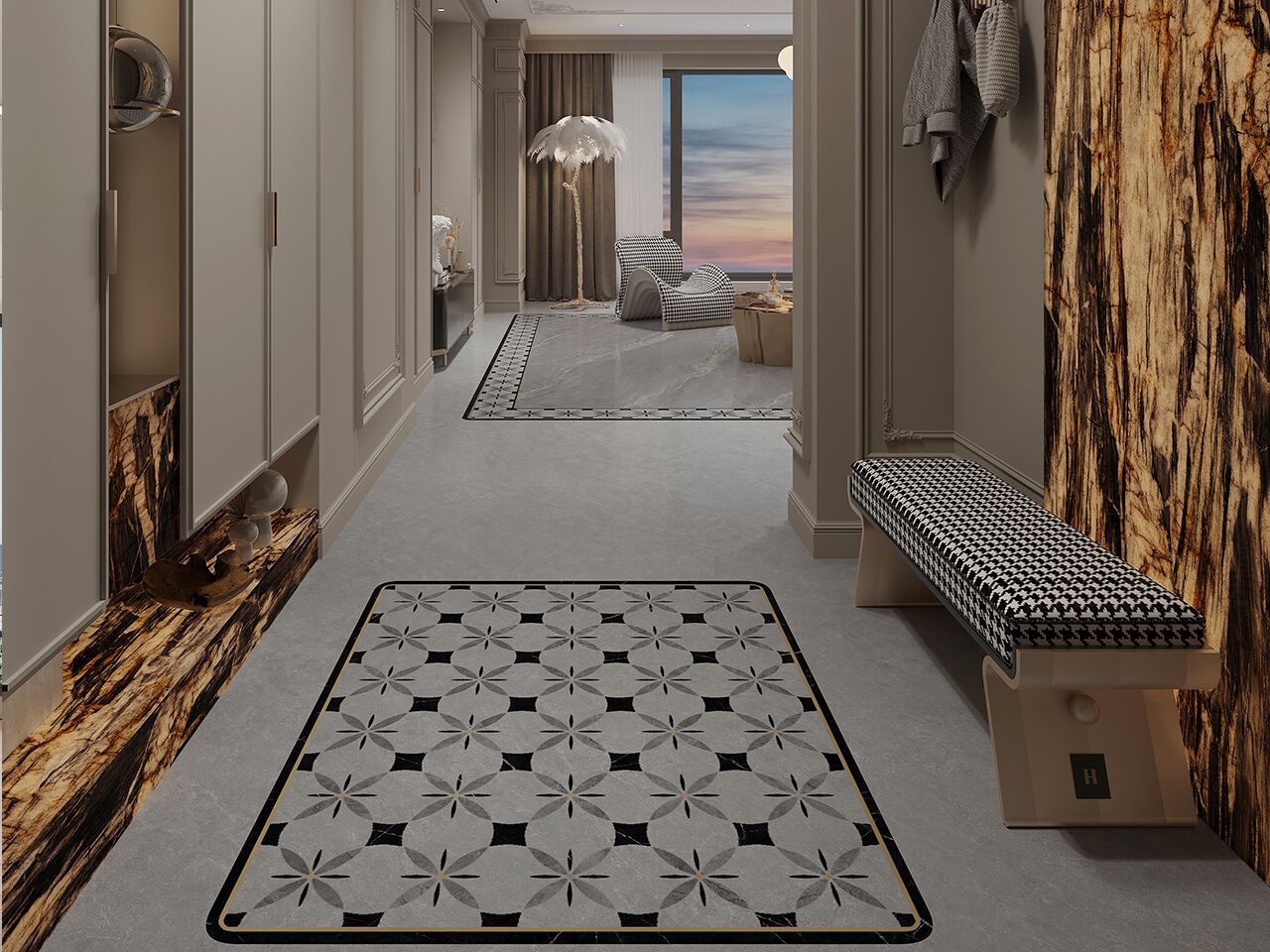 Декор из керамогранита GANI MARBLE TILES Medaglioni ARCH-00110801 - Вид №2