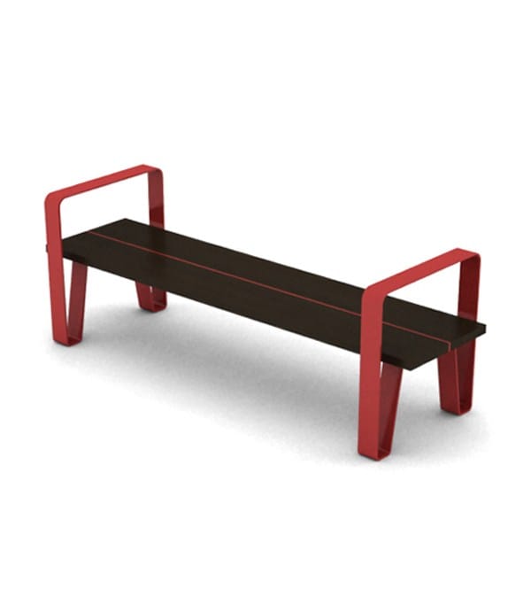 Стальная и деревянная скамья без спинки LAB23 COURT ARCH-00068054 - Вид №27