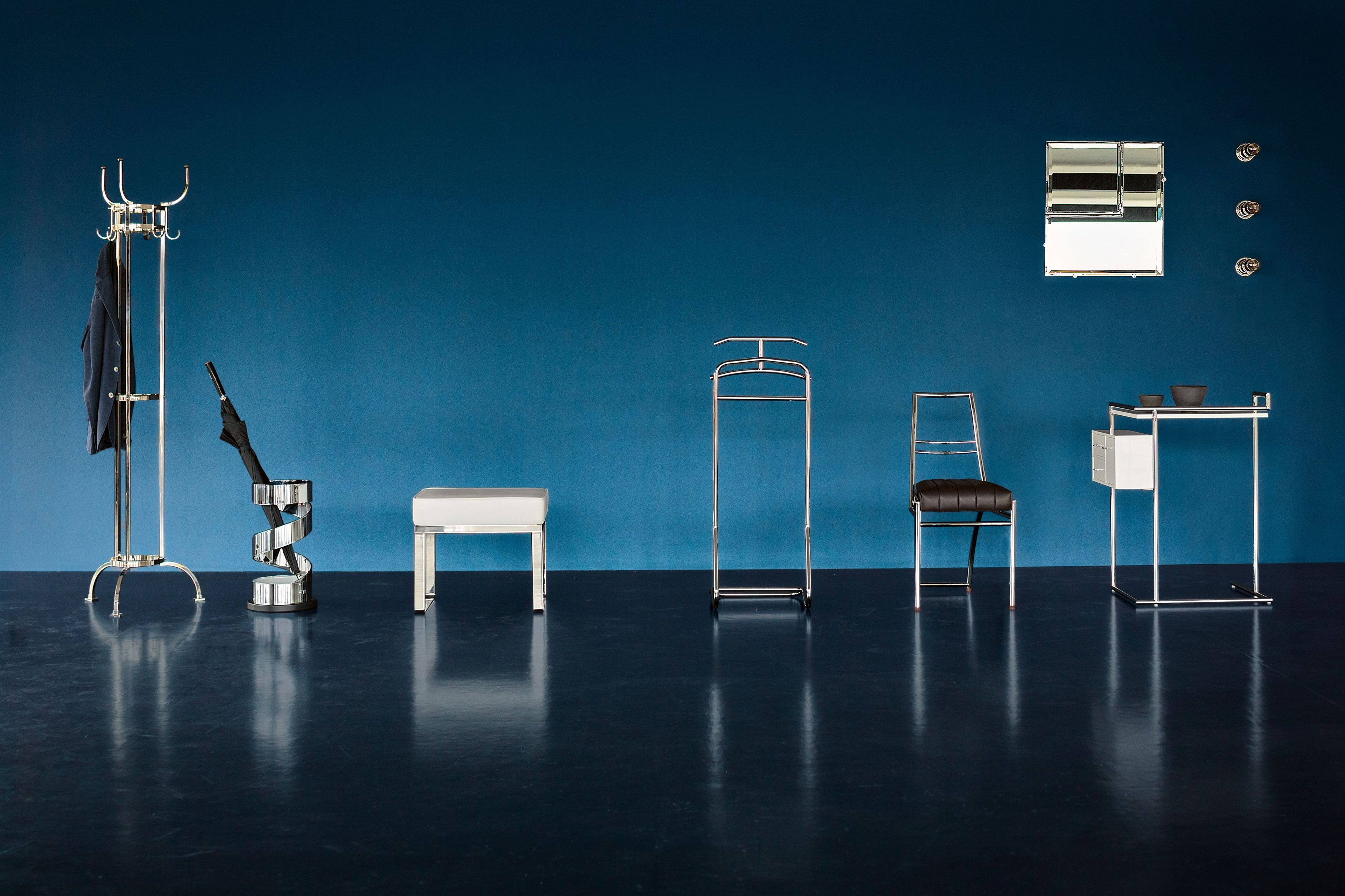 Прямоугольное зеркало из хромированной стали Classicon Castellar ARCH-00123845 - Вид №6