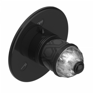 U4F-48M2SB Trim for wall mounted diverter, 2 ways - ref. 48M2 and 3 ways - ref. 49M3 Thg-paris Duomo с хрусталём Покрытие PVD бронза