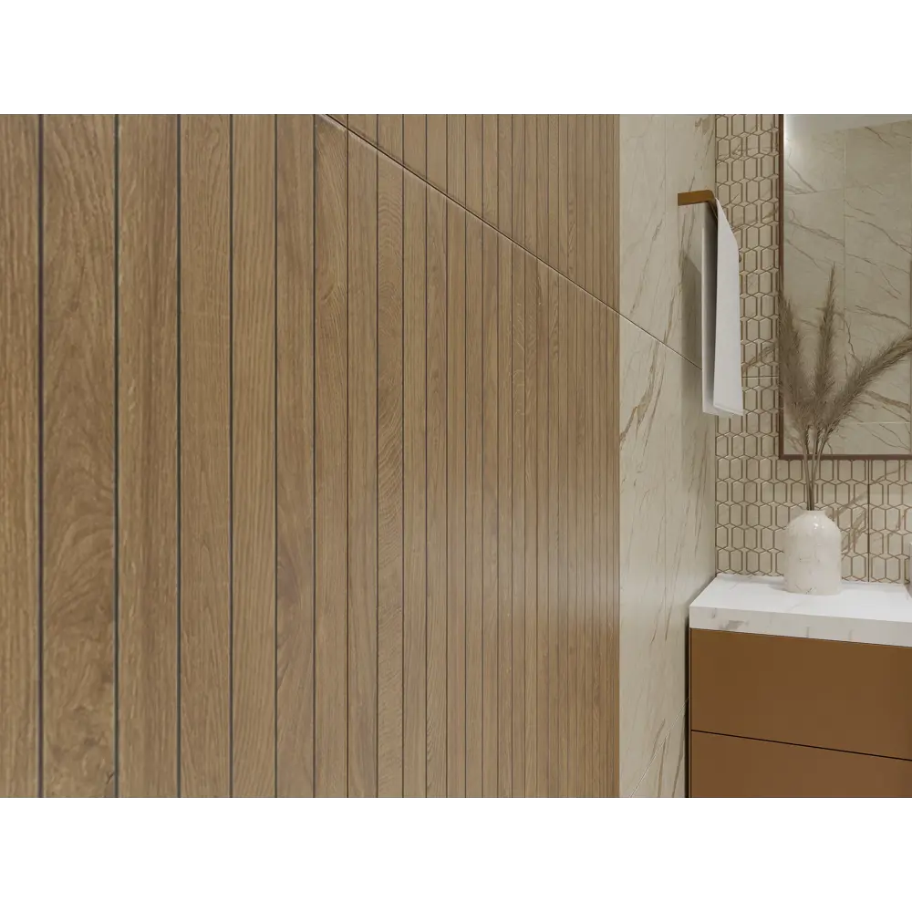 Плитка настенная Azori Forest 31.5x63 см 1.59 м² матовая цвет коричневое дерево STLM-2003781 - Вид №6