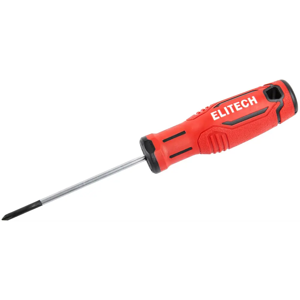 Отвертка крестовая Elitech 211201 PH0x75 мм с магнитным наконечником 89407117 STLM-1578415
