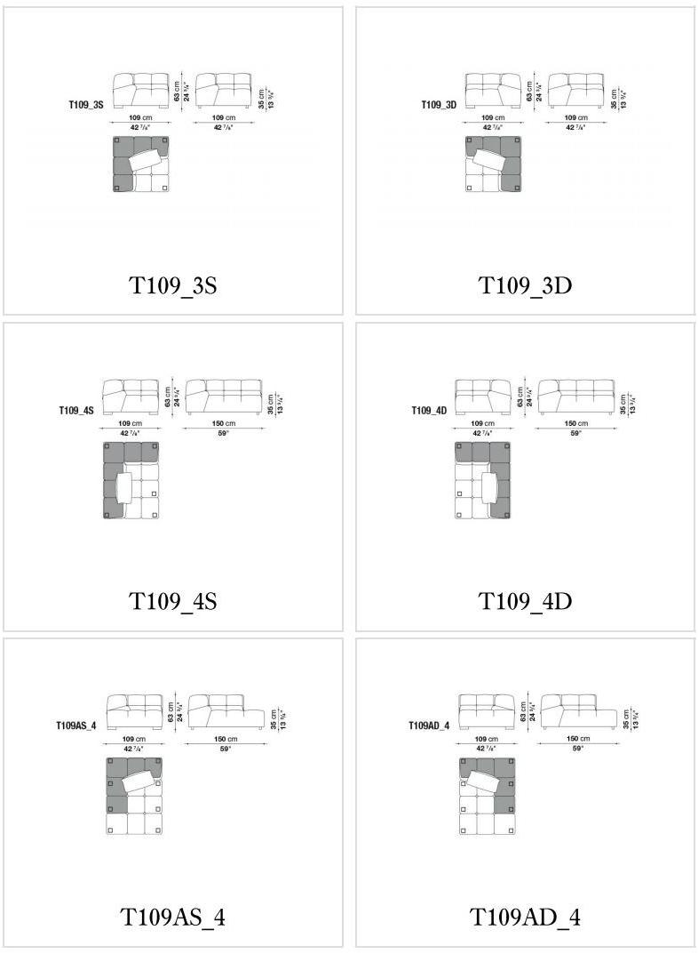 B&B Italia Модульный тканевый диван Tufty time sun-id-1496418 - Вид №12
