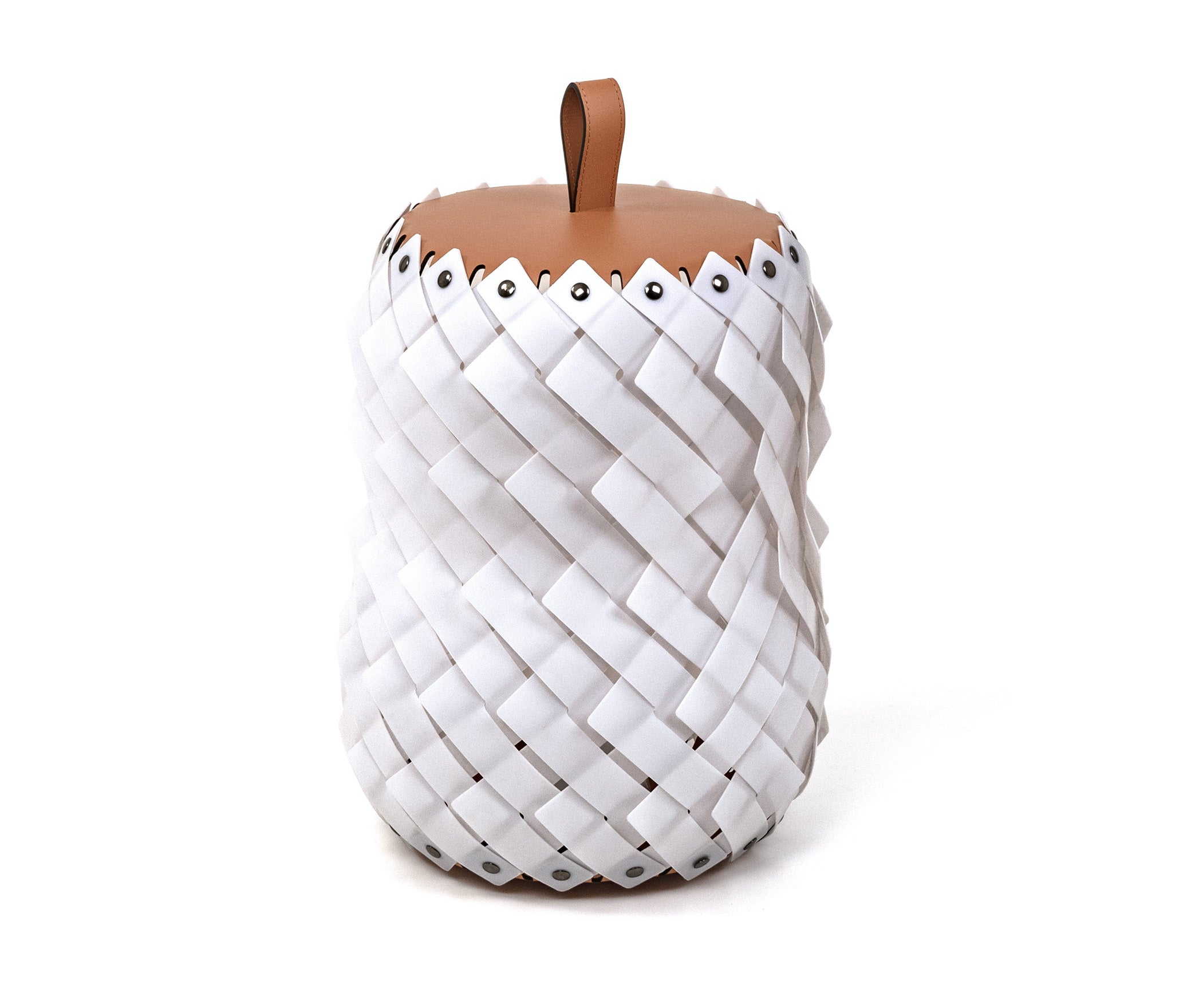 Напольный фонарь Almeria - Ø 45XH36 см / регенерированная кожа_coffee Pinetti 00.2074.082.015