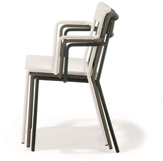 COLOS Штабелируемый стул из листового металла с подлокотниками C1 sun-id-1429801 - Вид №2