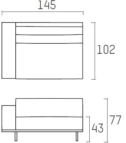 Piet Boon Модульный диван с огнестойкой обивкой Don living Pbc 06.100/102/103/ - Вид №14