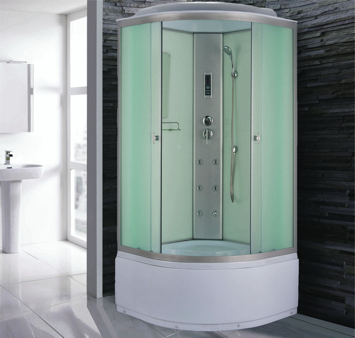 Душевая кабина NG- 3318-14 (900х900х2150) высокий поддон(45см) стекло МАТОВОЕ Niagara Classic 33181424