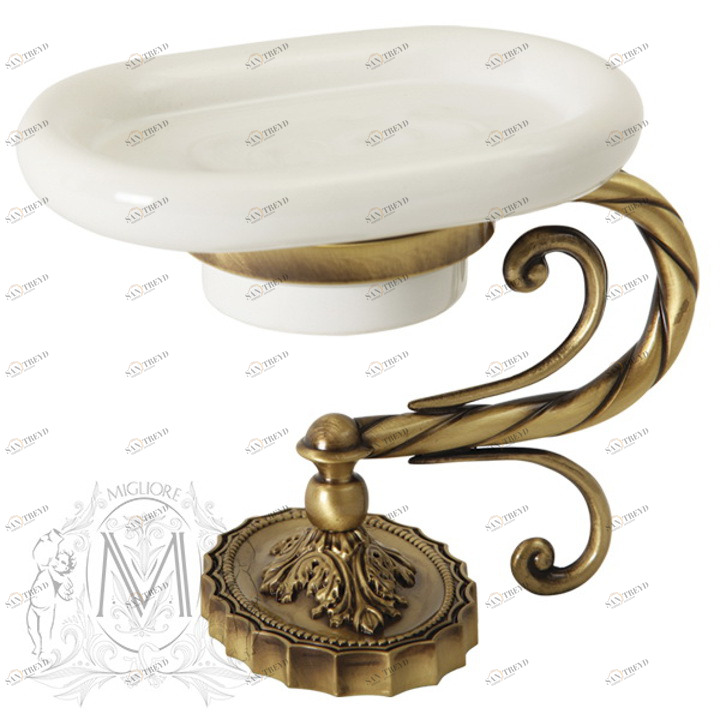 Мыльница MIGLIORE Edera ML.EDR-60.311.BR - бронза 