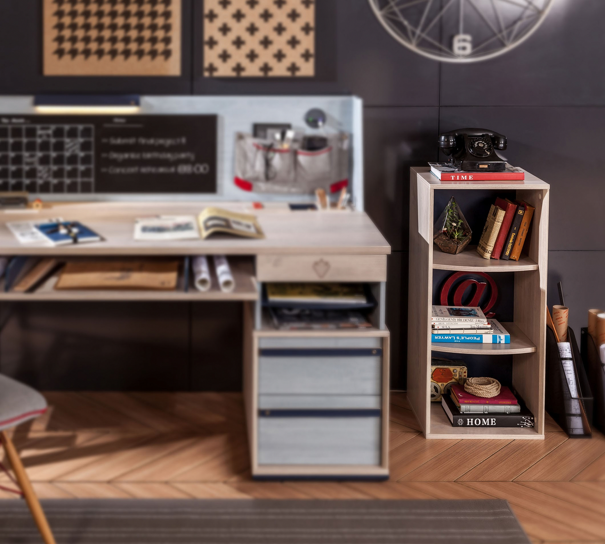 Стеллаж узкий Trio CILEK TRIO 00-3832622 Бежевый Santreyd - Вид №1