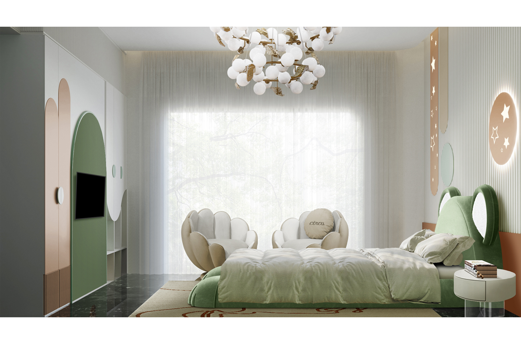 CIST593 Прикроватные тумбочки детские Облако Circu  - Вид №15