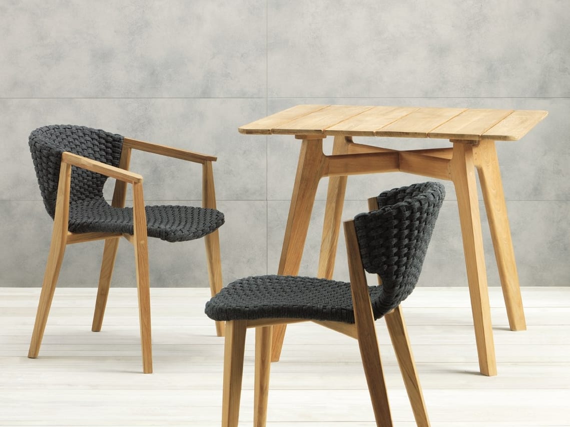 Синтетическая ткань сад стул с подлокотниками Ethimo Knit ARCH-00090954 - Вид №6