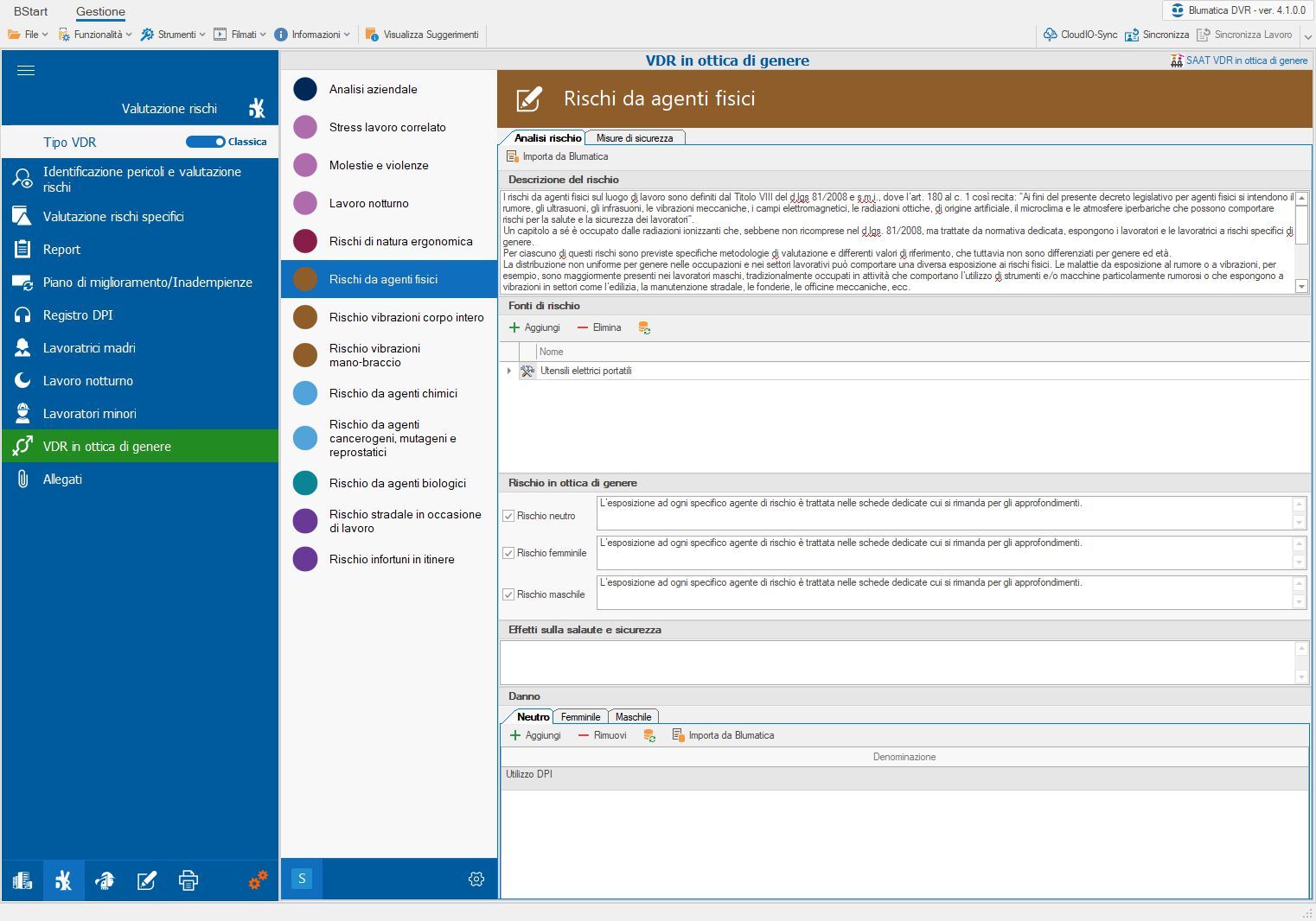 Программное обеспечение для оценки различий в выполнении рабочих задач Blumatica Blumatica VDR in Ottica di Genere ARCH-00036789 - Вид №2