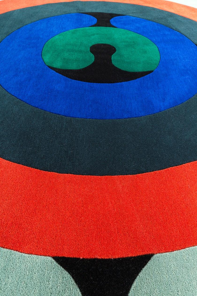 Diacasan Edition Круглый шерстяной коврик ручной работы Christian signorel sun-id-1425560 - Вид №2