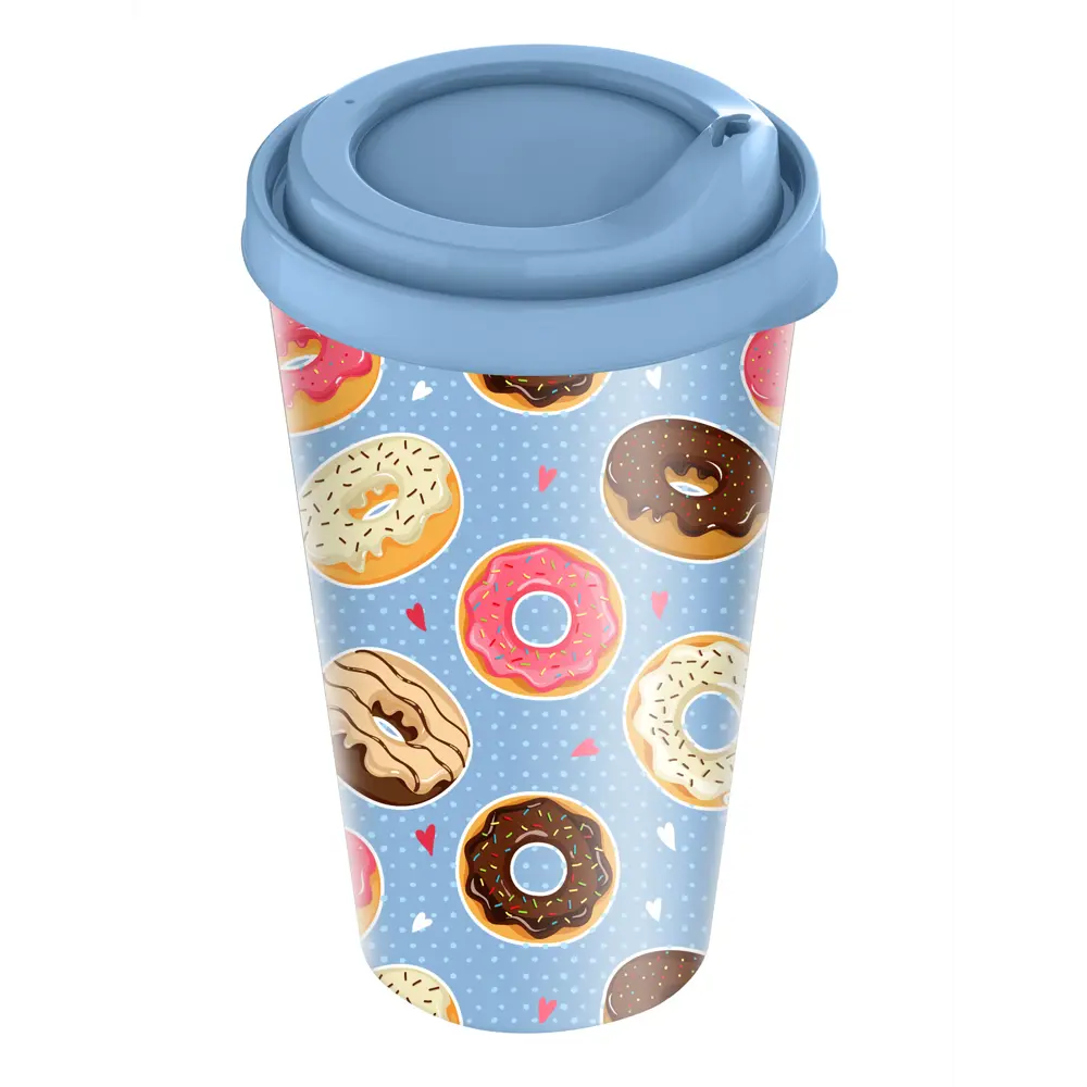 Стакан с крышкой Idiland 550 мл пластик Santreyd STLM-2200105 - Вид №2