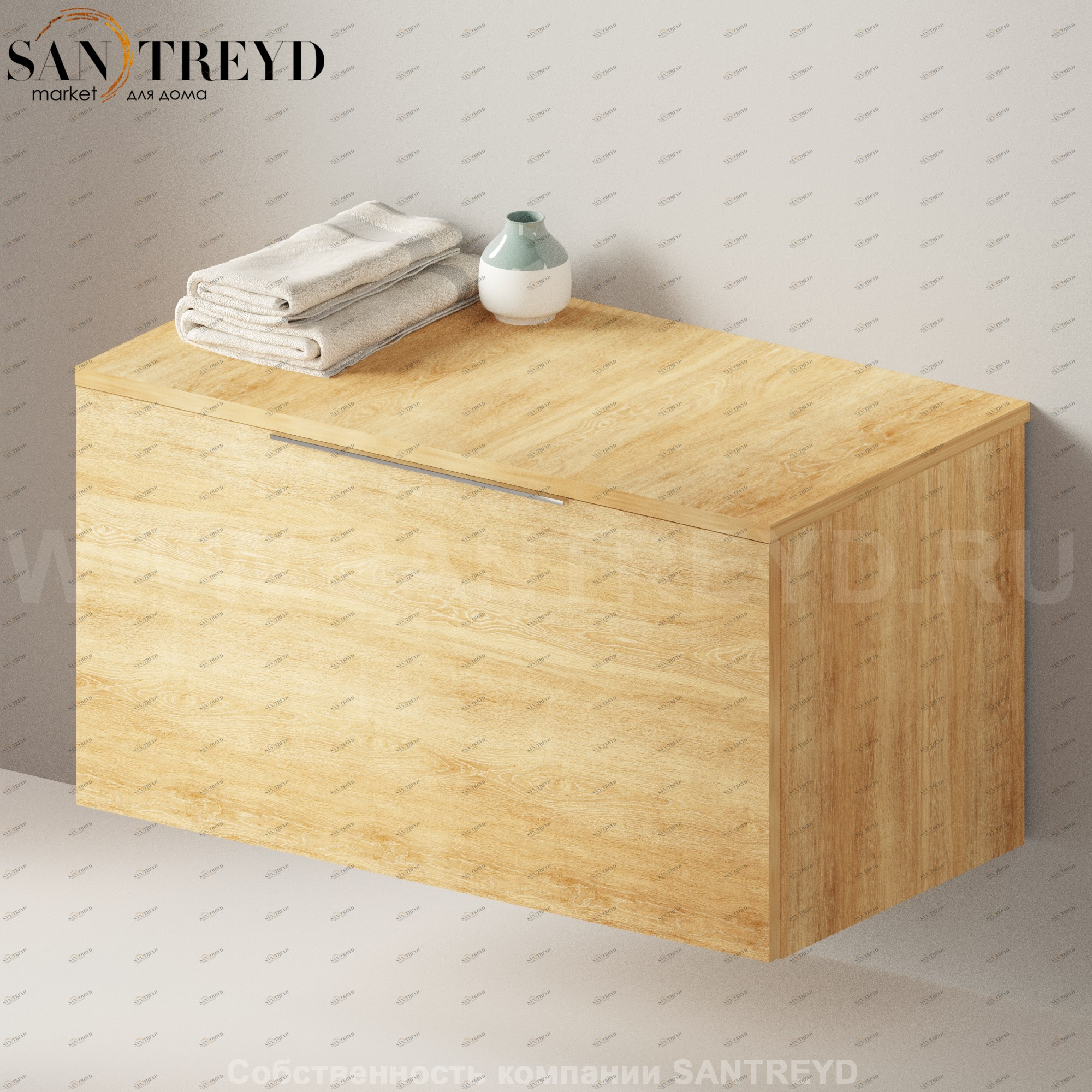 Flaminia BOX Настенная тумба 95 см с 1 ящиком BX431.WQ Ceramica Flaminia BX431WQ