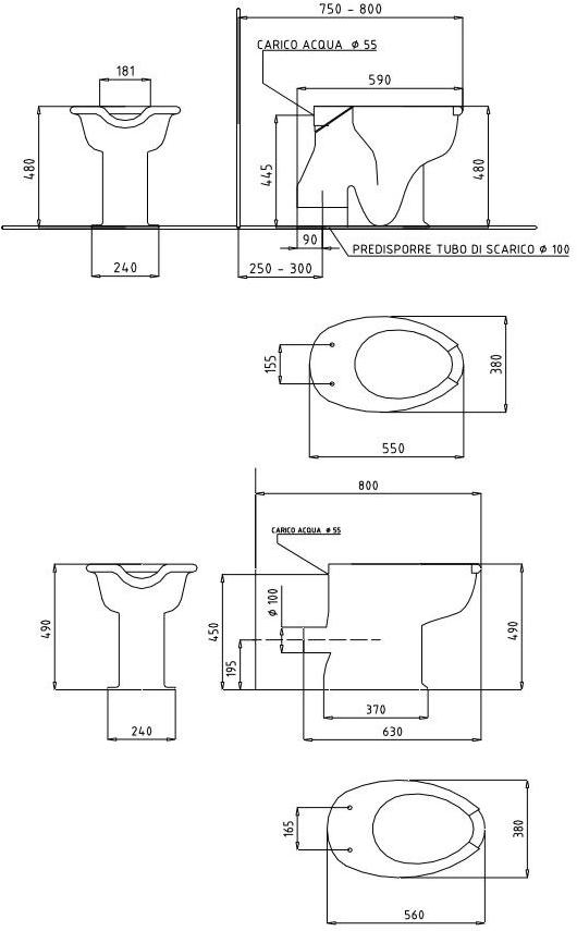 Saniline Lavabo в стекловидном фарфоре Basic sun-id-1349203 - Вид №1