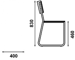 Adico Санный стул для ресторана из нержавеющей стали и дерева sun-id-1487550 - Вид №2