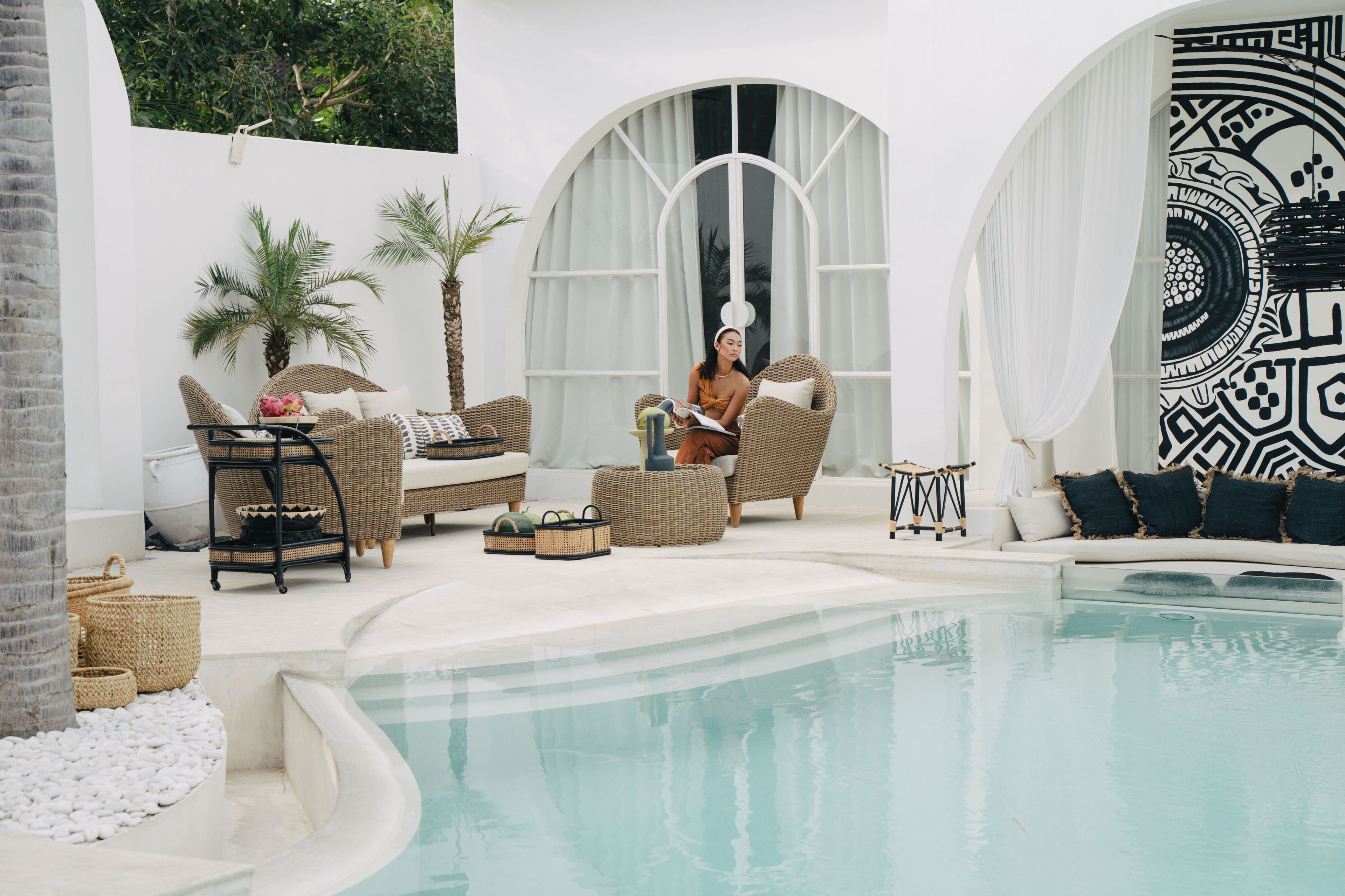 Круглый веревочный садовый столик cbdesign Zoya ARCH-00108245 - Вид №1