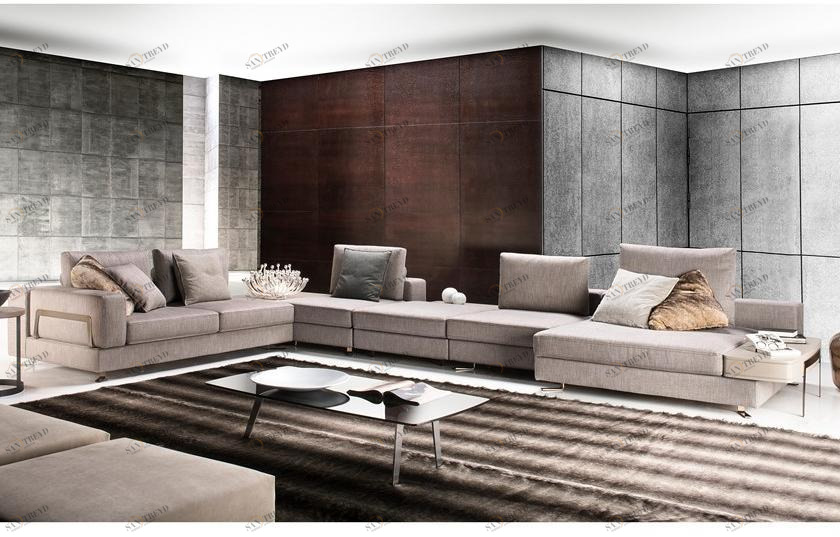 Former In Italia Модульный угловой диван из ткани Fellini sun-id-1375913