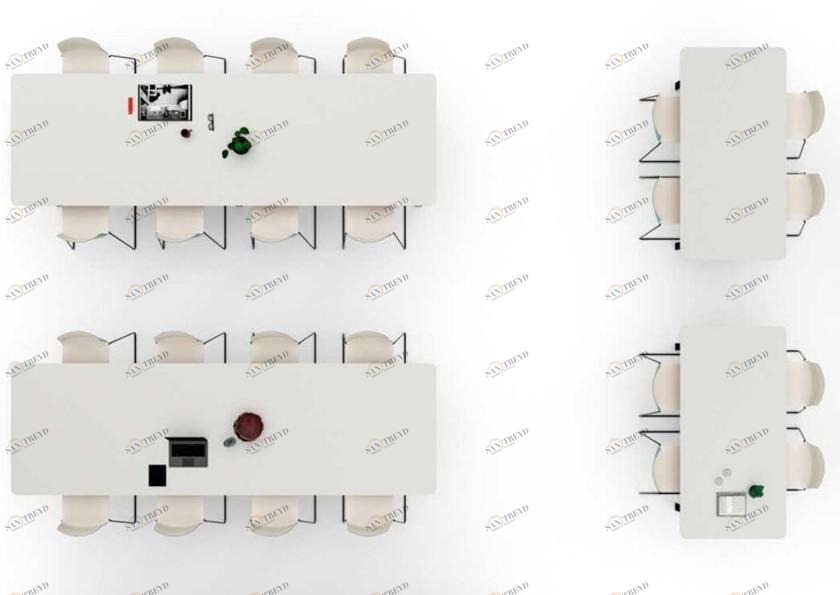 Bralco Прямоугольный стол для совещаний из меламина Take off sun-id-1407636