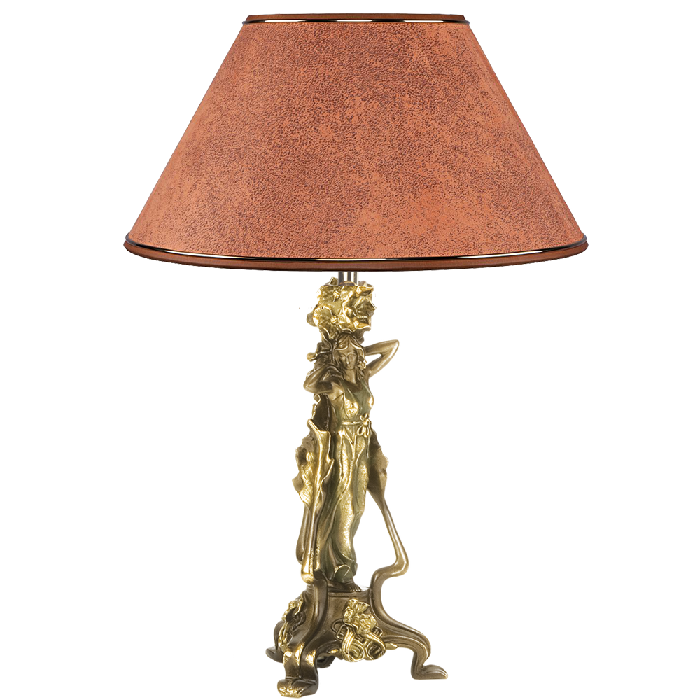 32064,34013 Настольная лампа Флора Бронза Персик BOGACHO 4627138210697, 4627138151518