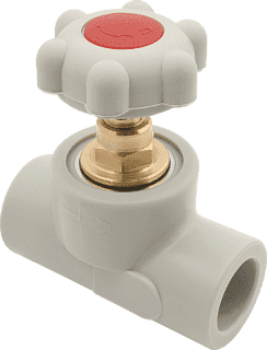 Вентиль 20 пластиковый прямоточный FV-PLAST