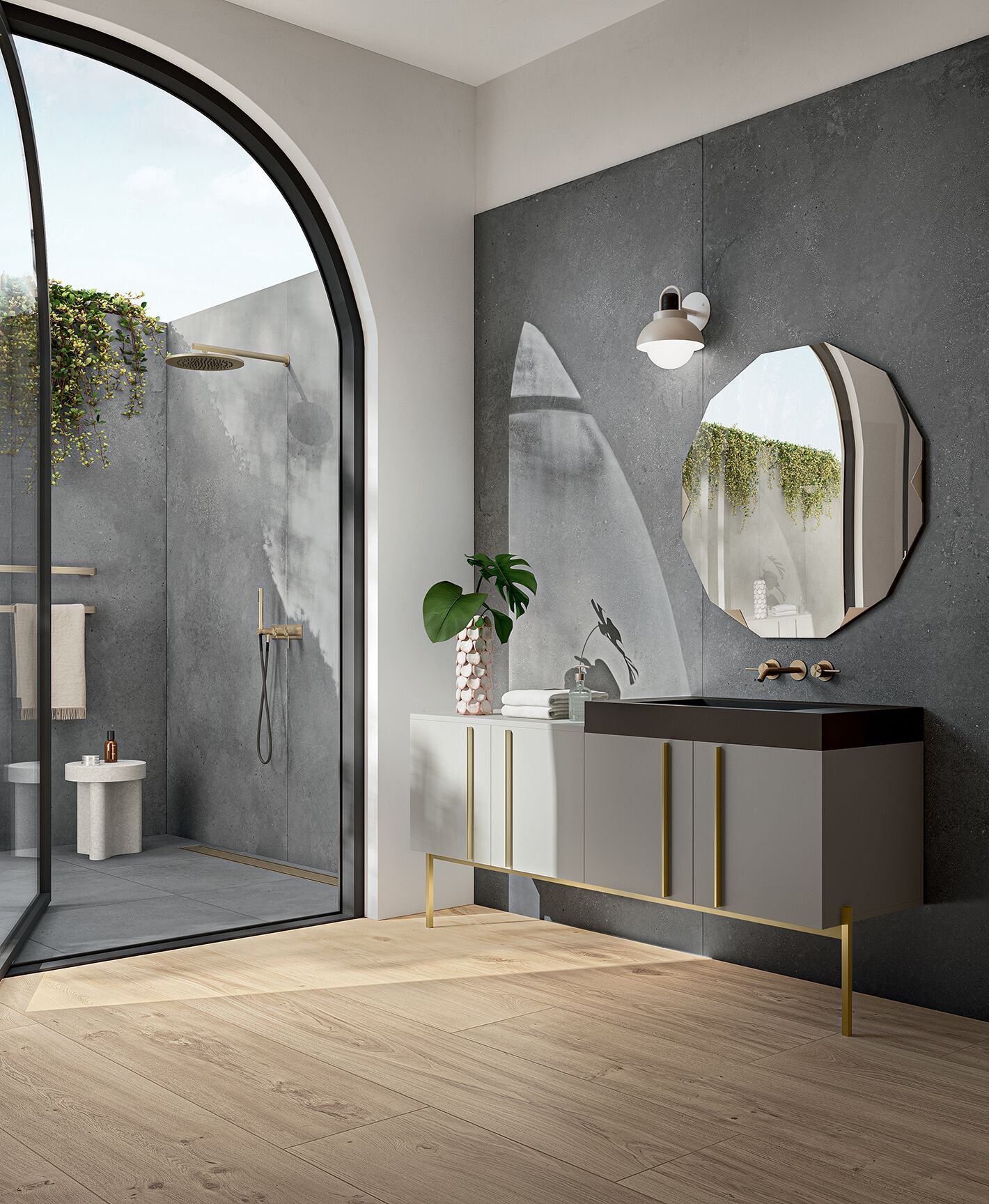 Пол / керамогранит с эффектом цемента CERAMICA FONDOVALLE пигмент ARCH-00067428 - Вид №2