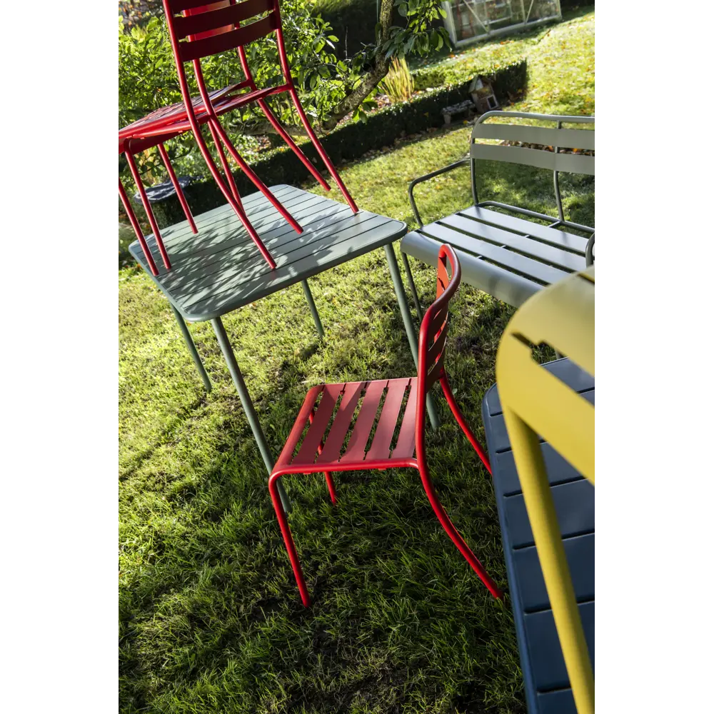 Скамья садовая Café 90x120 см сталь цвет зелёный Santreyd STLM-2207647 - Вид №10