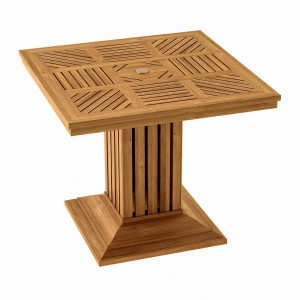 Квадратный стол из тикового дерева