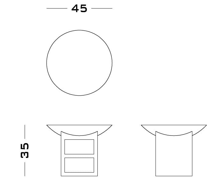 Деревянный журнальный столик / тумбочка Secolo ATLANTE ARCH-00022952 - Вид №4