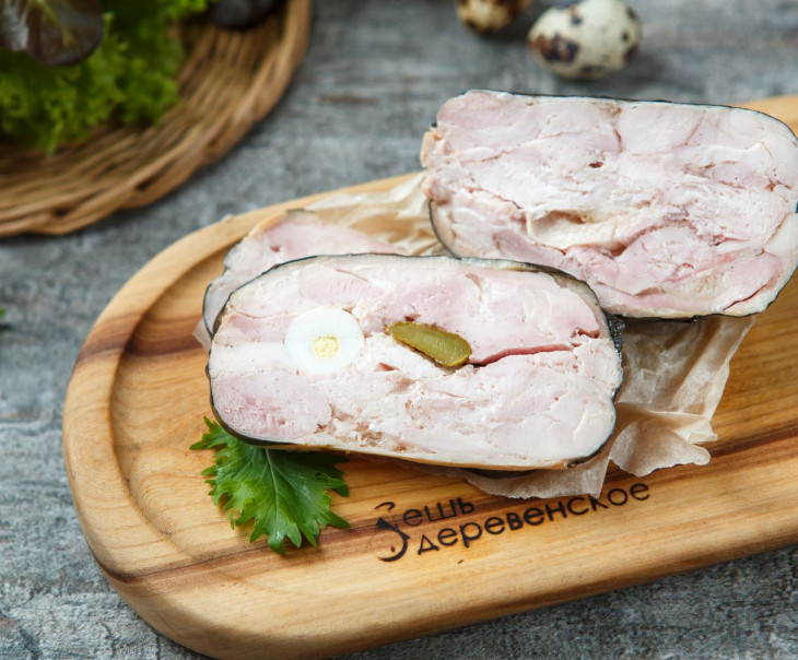 7388 Буратто из курицы с перепелиными яйцами и корнишонами Вкусляндия  - Вид №1