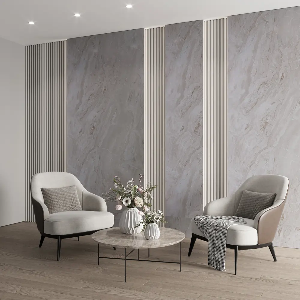 DEKOR PANEL Стеновая панель ПВХ Мрамор бежевый 2440×1220 мм 88537722 STLM-1013521 - Вид №4