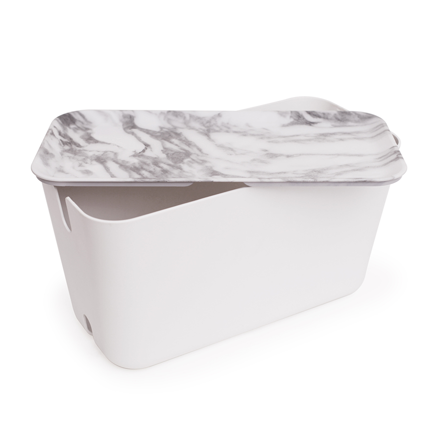 Органайзер для проводов CableBox большой белый-серый Bosign 240106 - Вид №3