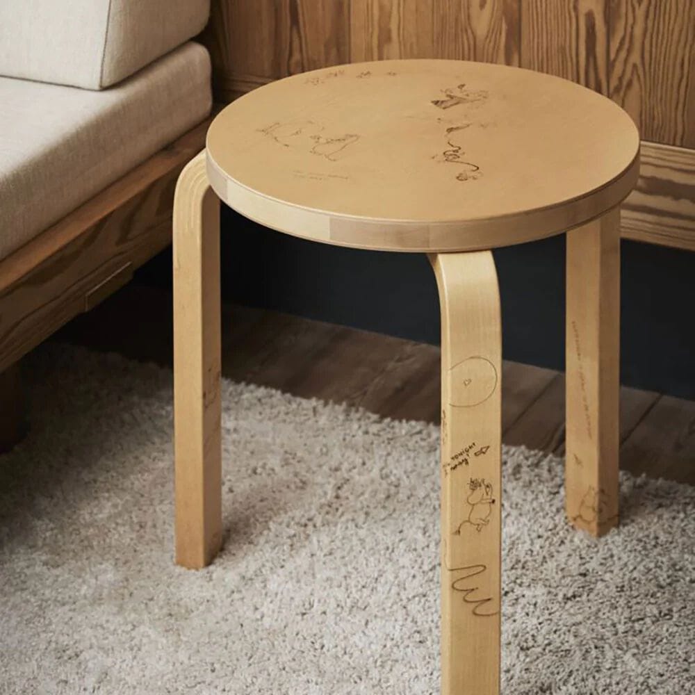 Штабелируемый стул из березы Artek STOOL 60 CELEBRATION ARCH-00111010 - Вид №9
