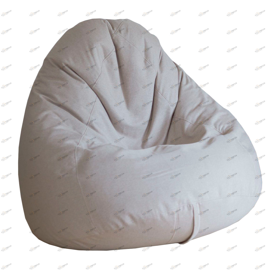Кресло-мешок "Латте" бежевое Kiton 01 МАСТЕРСКАЯ КРЕСЛО  335310 Серый Santreyd 