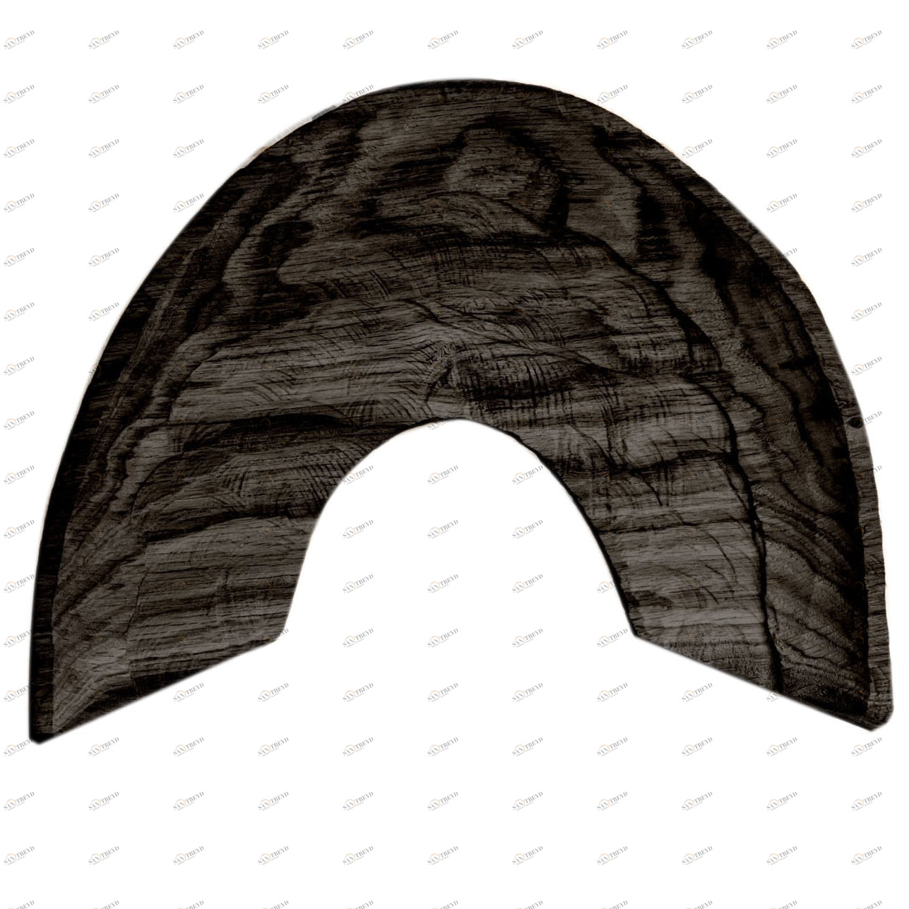 Тарелка "Плато луза" Чёрный FUGA ECO WOOD 123563 Чёрный 