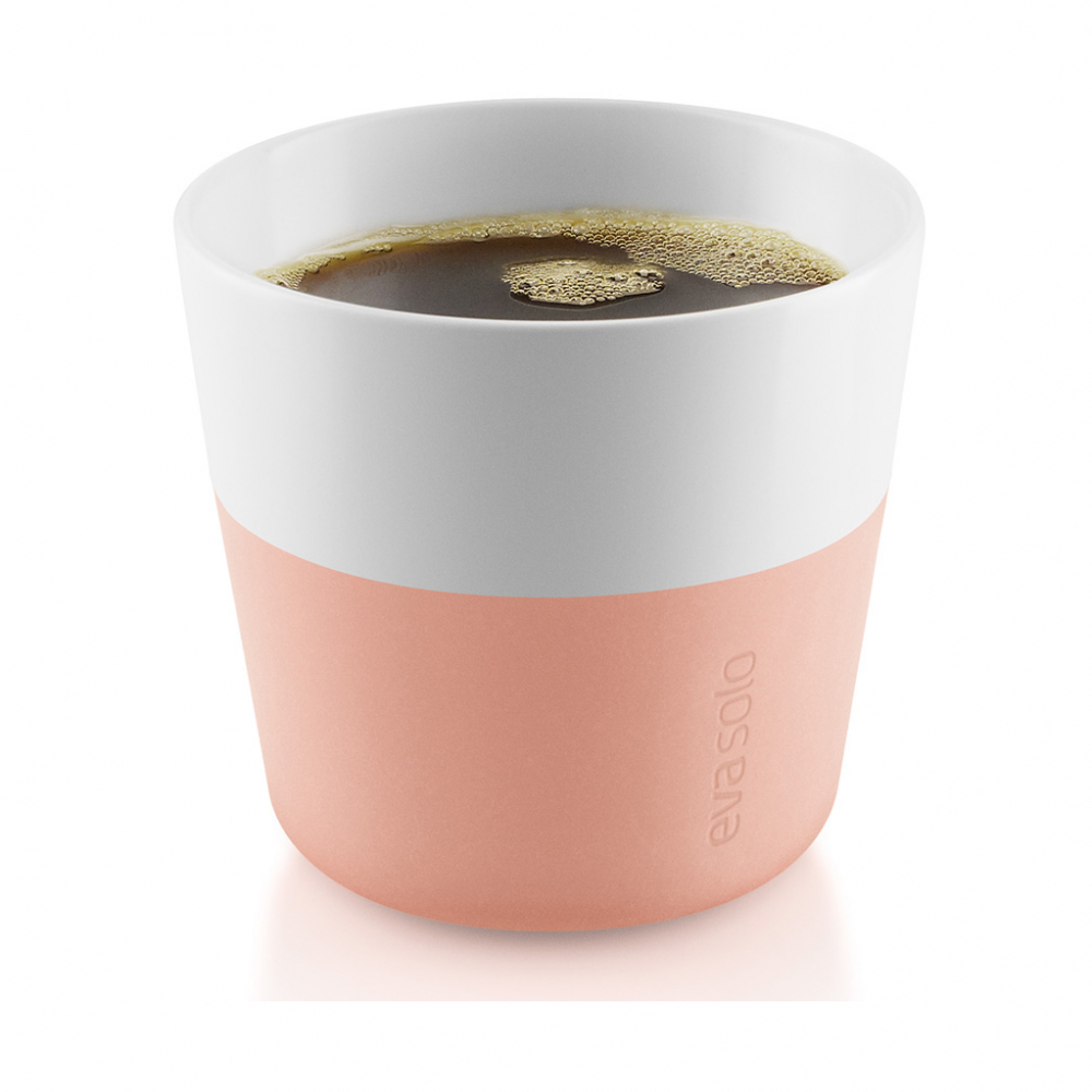 EVA SOLO 501089 Чашки для эспрессо, 80 мл, 2 шт, персиковый Фарфор, силикон  - Вид №2