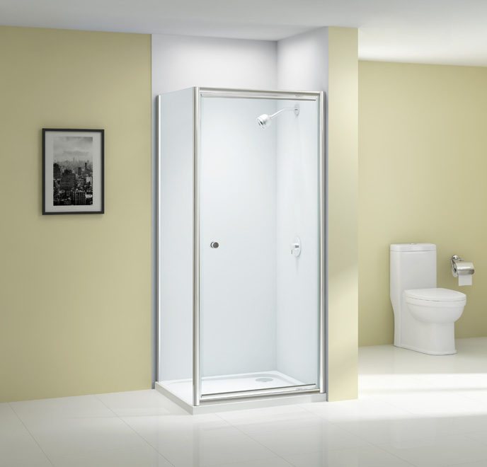 Дверь душевая для установки с боковой панелью A1206D0 Merlyn Ionic Хромированный 