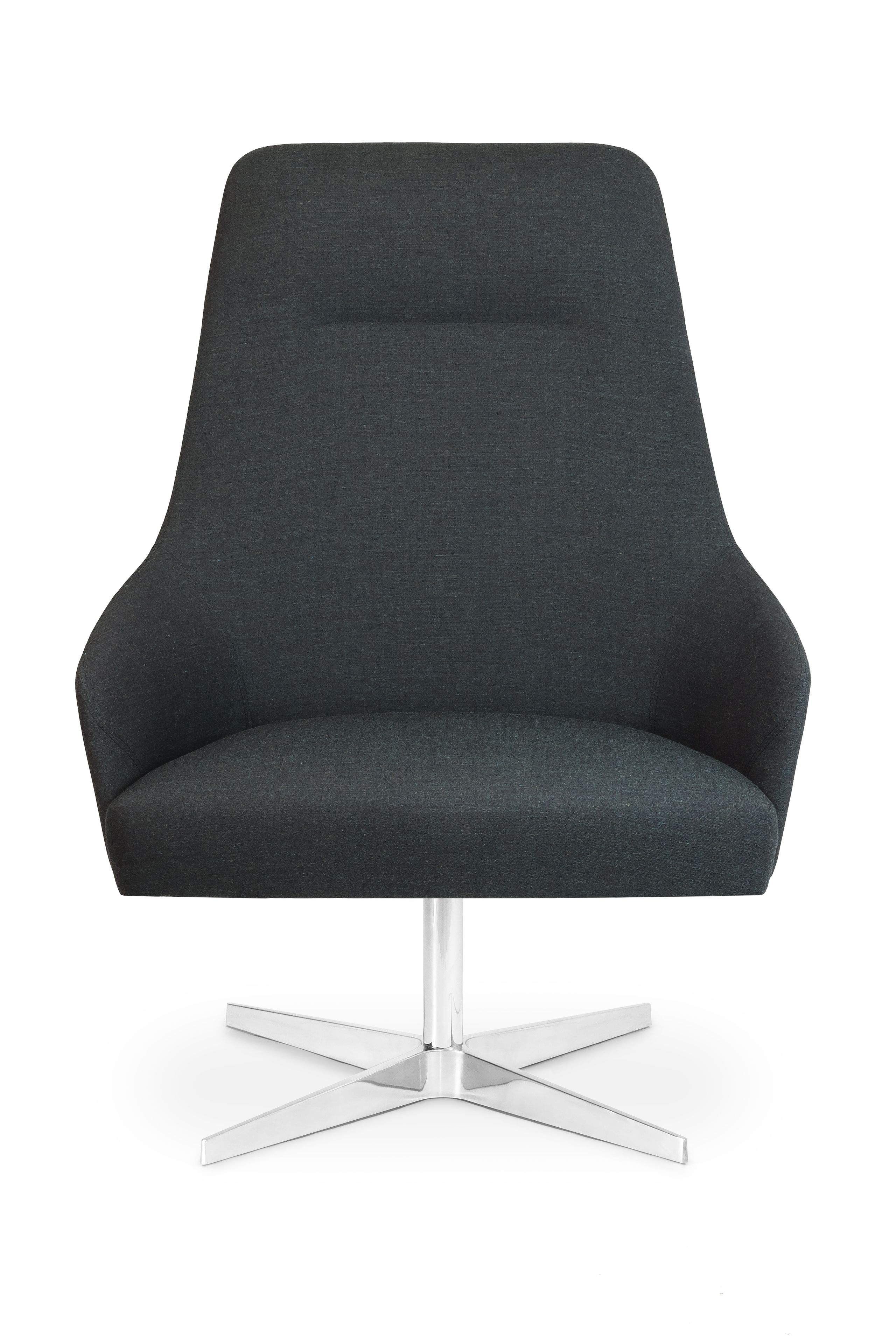 Тканевое вращающееся кресло с подлокотниками Crassevig ARCH-00117974 - Вид №1