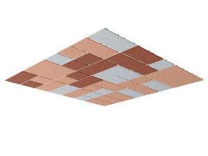 Рециркулированная пластиковая подвесная акустическая панель