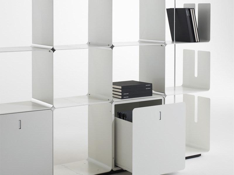 Dieffebi Модульный открытый книжный шкаф из алюминия Bookcases 7cw0-7cwan - Вид №5