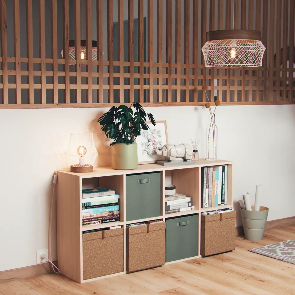 Короб Spaceo KUB 31x31x31 см 29.7 л полипропилен цвет тёмно-зеленый STLM-2098294 - Вид №6