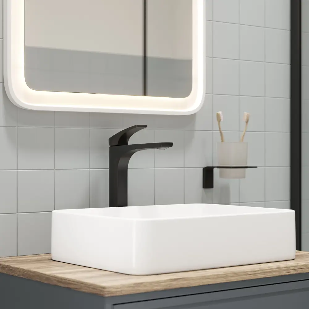 IDDIS Lahta — настольный смеситель для раковины в матовом черном цвете 89348637 STLM-1583051 - Вид №3