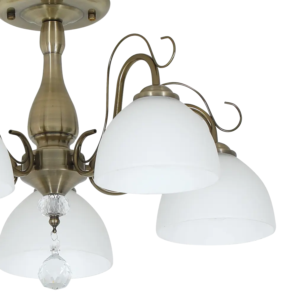 Люстра на штанге Primavera 5 ламп 20 м² цвет бронза SCHAFFNER STLM-2019184 - Вид №5