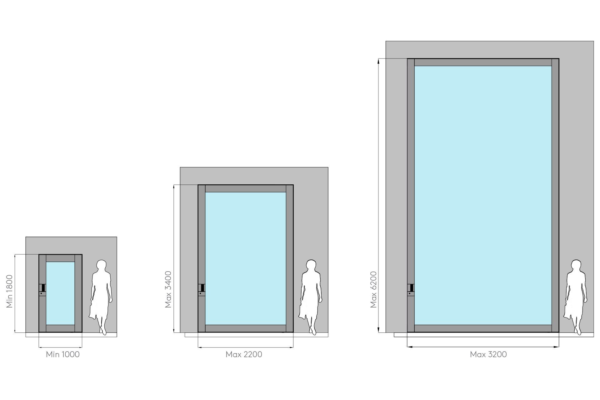 Алюминиевая и стеклянная витражная входная дверь Oikos Nova ARCH-00132999 - Вид №2