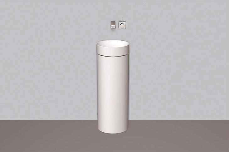 4505500400 Умывальник, wt.rx325.ke, белая, для простого ухода Alape серия KE (Unisono) 