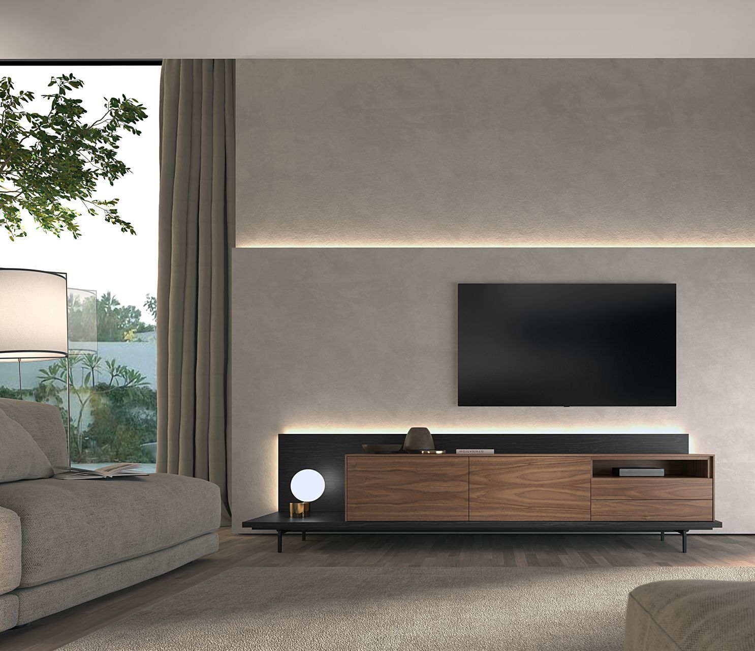 Деревянный шкаф для телевизора Hurtado Evolution ARCH-00073623 - Вид №2