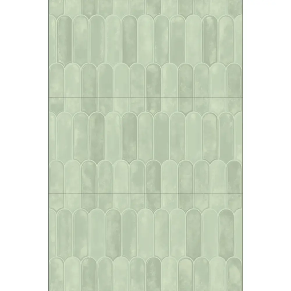 Настенная плитка Azori Salieri Green 31.5x63 см 1.79 м² глянцевая цвет зеленый STLM-2149344 - Вид №2