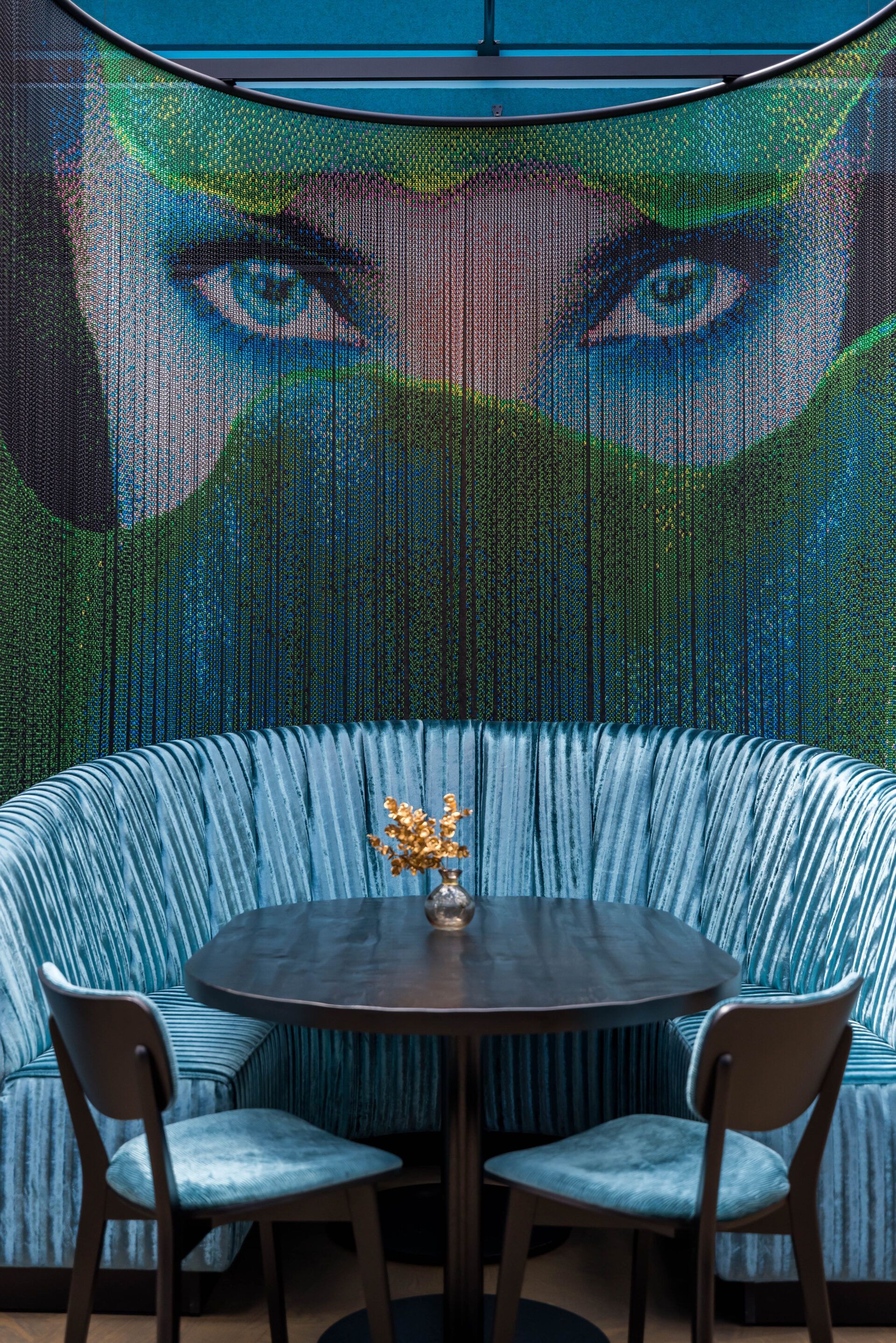 Алюминиевая проволочная палатка Kriskadecor SPACE DIVIDER - RESTAURANT ARCH-00050833 - Вид №10