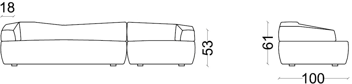 Minimomassimo Мягкий диван из ткани sun-id-1396942 - Вид №2
